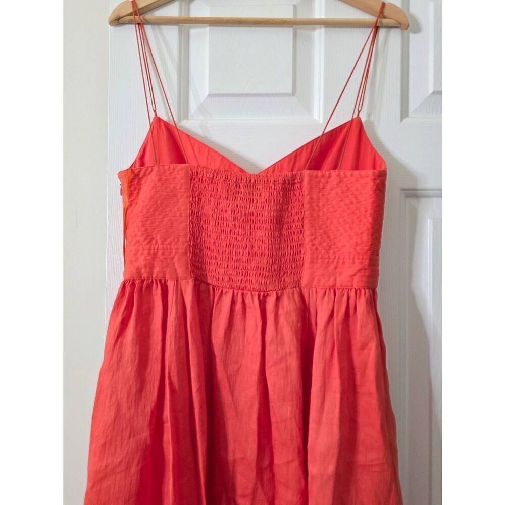 La Ligne Vibrant Orange Spaghetti-Strap Maxi Dress - Picture 9 of 12